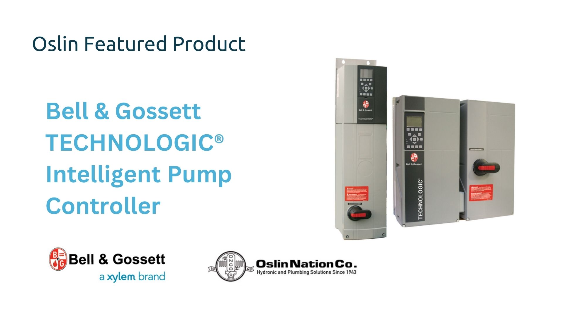 Three Bell & Gossett pump controllers