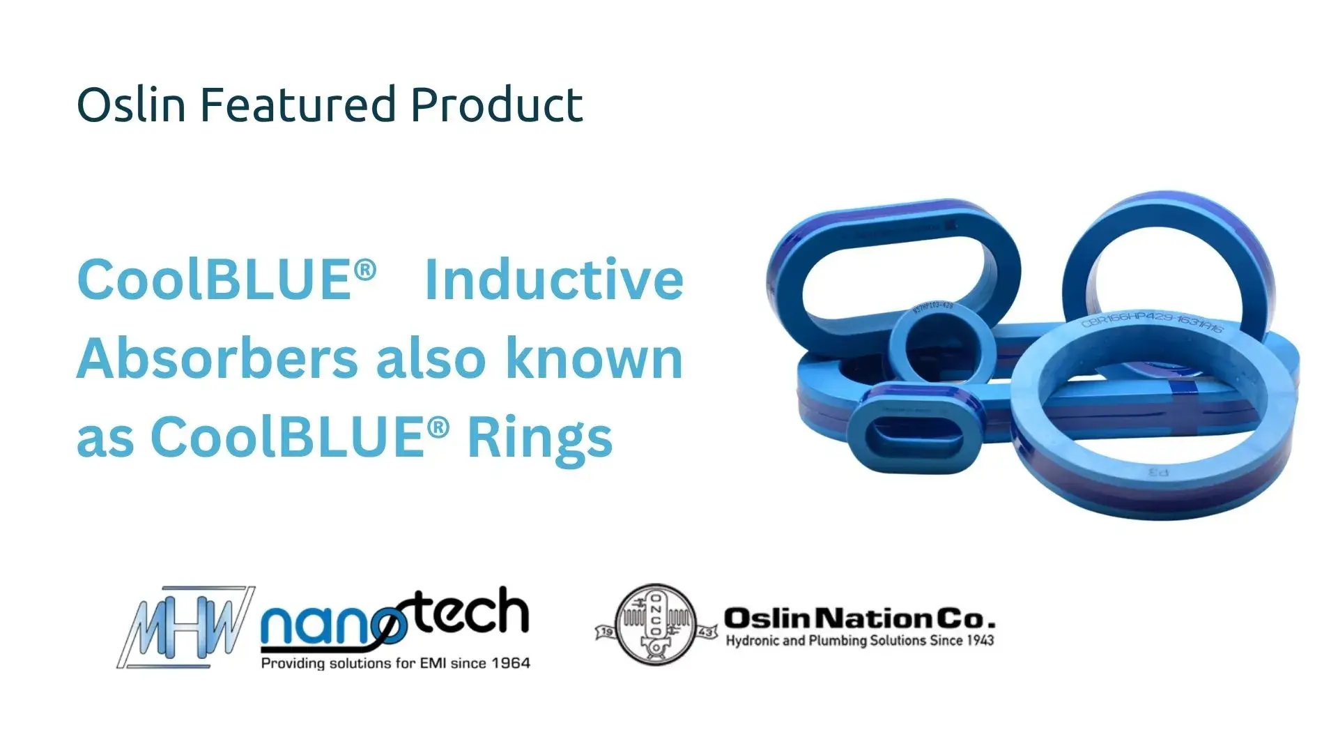 a group of CoolBLUE® rings
